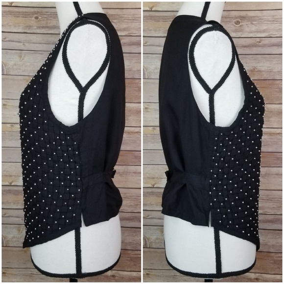 Ann Tran for Kenar Etc Vest Hand Beaded Medium - Picture 2 of 7